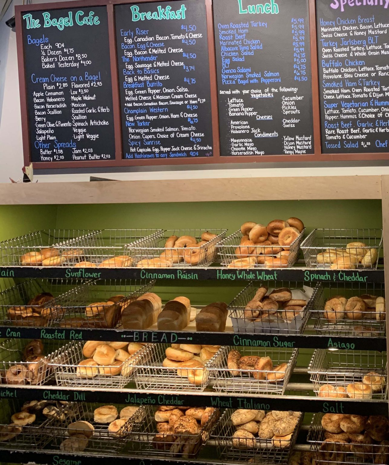 The Bagel Cafe & Deli Open Tue Sun 6AM to 2PM